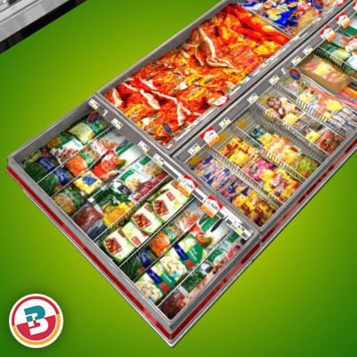 3D Model of Grocery Store Freezer Aisle - 3D Render 10